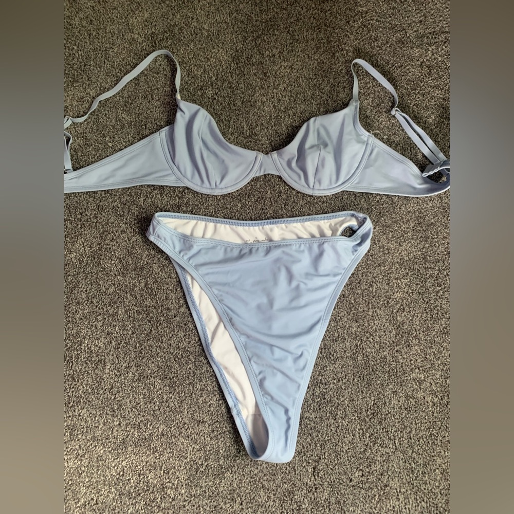 Out From Under from Urban Outfitters blue bikini size medium